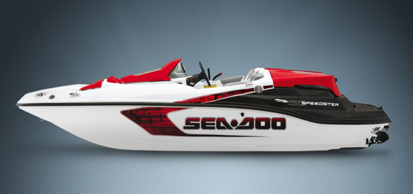 The boat on the photos is a Sea-Doo 150 Speedster speedboat.