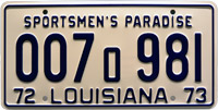 007 981 license plate jaws replica