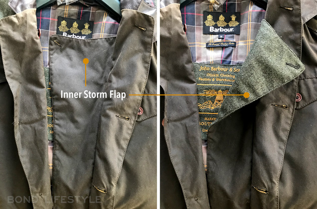 Barbour X To KI To jacket large storm flap