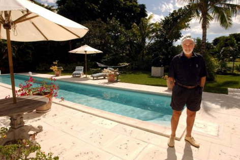 Sir Sean Connery Bahamas villa pool