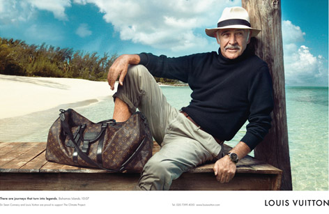 Sean Connery Louis Vuitton Annie Leibowitz Bahamas