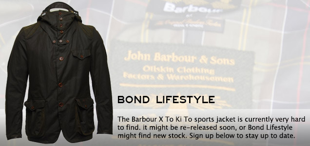 Barbour SkyFall Daniel Craig jacket
