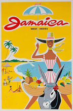 Jamaica Poster 1960s vintage dr no