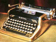 royal typwriter gold ian fleming