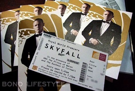 SkyFall premiere 23 october 2012