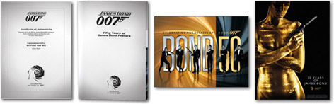 bond quad posters 50th anniversary 2