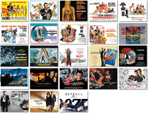 bond quad posters 50th anniversary 3