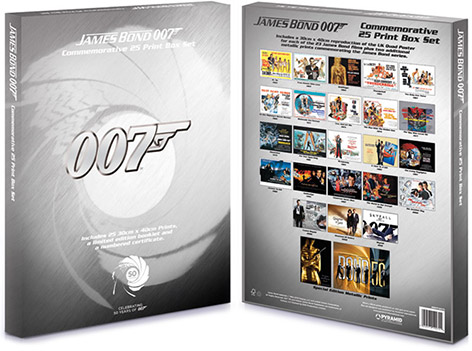 bond quad posters 50th anniversary