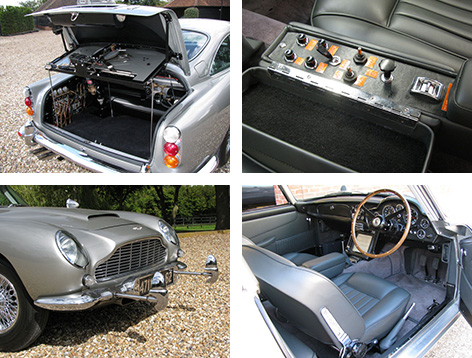 Aston Martin DB5 James Bond gadgets