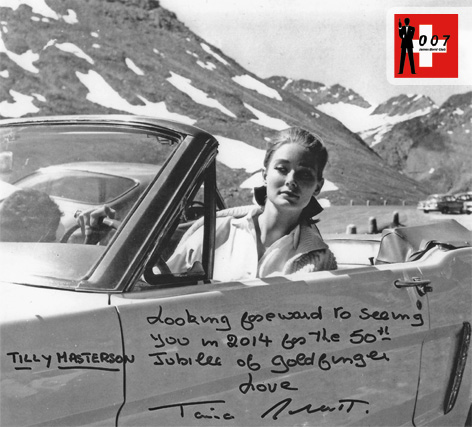 Tilly Masterton Goldfinger signature Switzerland Ford