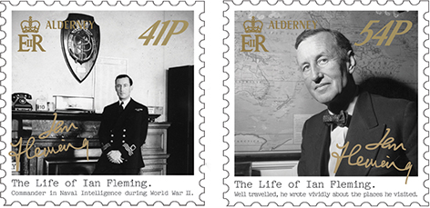 Guernsey Post stamps Ian Fleming 1