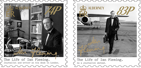 Guernsey Post stamps Ian Fleming 3 74 83
