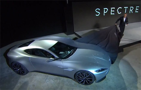 Aston Martin DB10 james bond unveiling