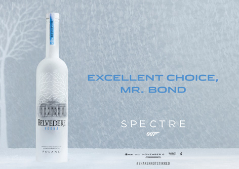 Belvedere vodka excellent choice