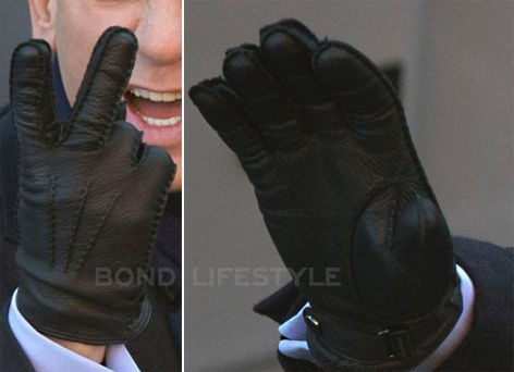 black leather gloves spectre 2