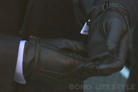 black leather gloves spectre