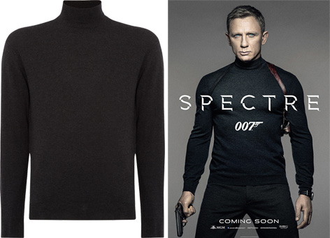 Bond wears an N.Peal sweater in SPECTRE teaser poster | Bond Lifestyle