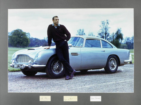 sean connery signature auction photo aston martin