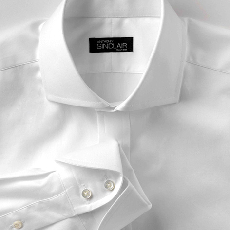 cocktail cuff white dress shirt anthony sinclair