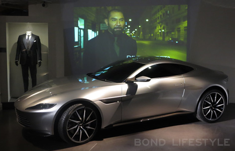 Bond in Motion Aston Martin DB10 tom ford suit