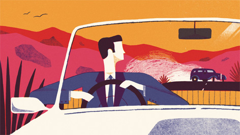 james bond mr porter illustration