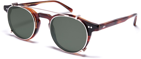 curry paxton light james dean clip-on sunglasses