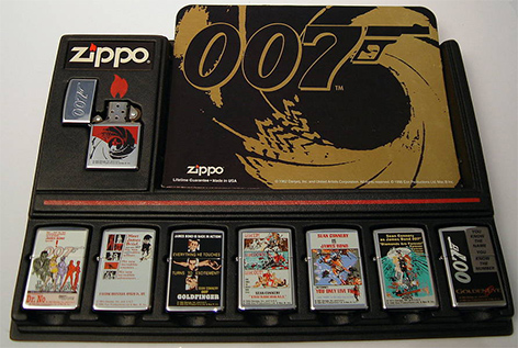 zippo 007 james bond lighter 1996 collection