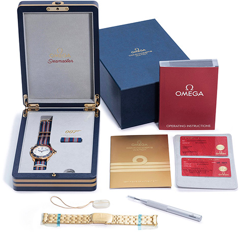 Omega Commander's Box auction christies gold james bond