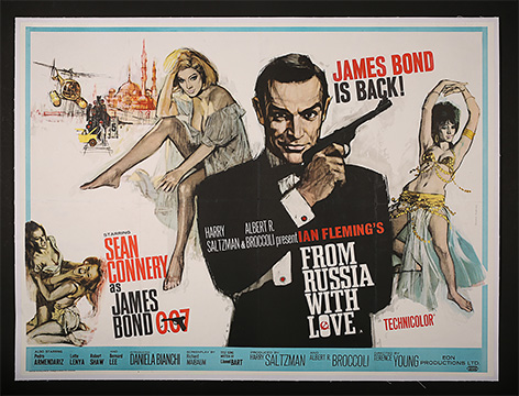 James Bond From Russia With Love Poster Prop Store auction