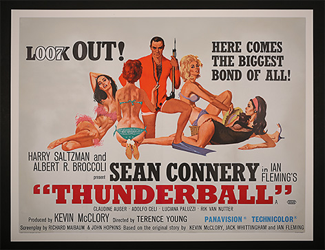 James Bond Thunderball Poster Prop Store auction