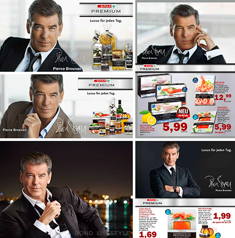 Pierce Brosnan brand ambassador Spar Premium advertisements 2011-2016