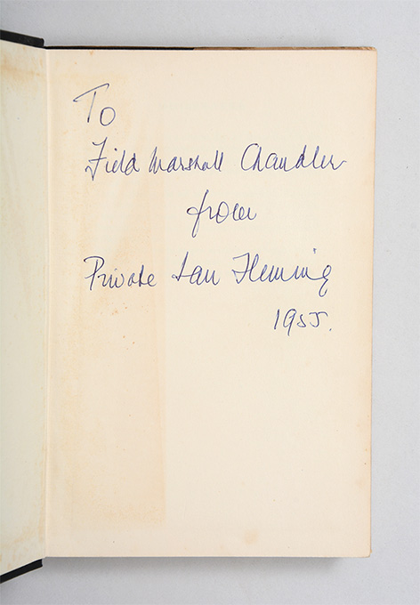 Moonraker Ian Fleming Chandler inscribed sale collection