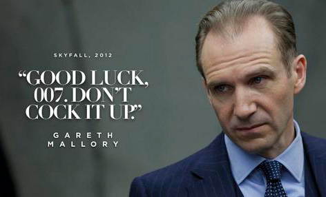 Good Luck 007 Gareth Mallory