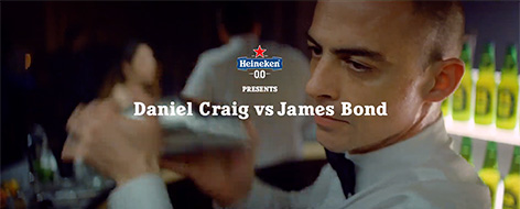 Heineken James Bond No Time To Die commercial Daniel Craig vs