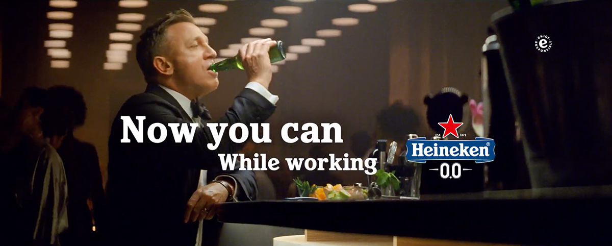 Heineken 0.0 beer commercial