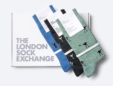 The London Sock Exchange 007 Collection - The Double-O Gift Box
