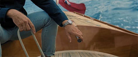 Omega Seamaster 300M No Time To Die promo Q watch gadget James Bond spirit yacht