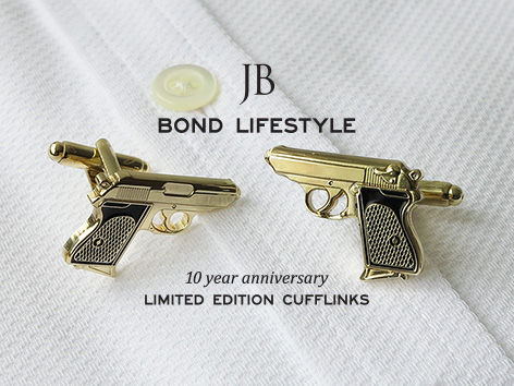 bond lifestyle gold cufflinks