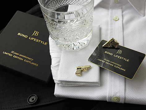 bond lifestyle cufflinks limited edition