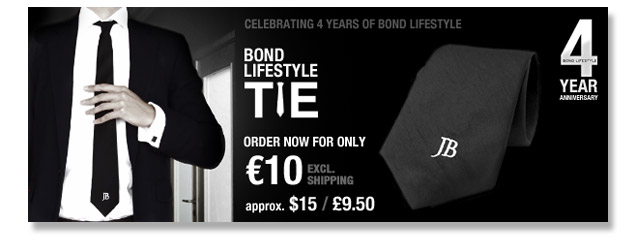 Bond Lifestyle tie ad