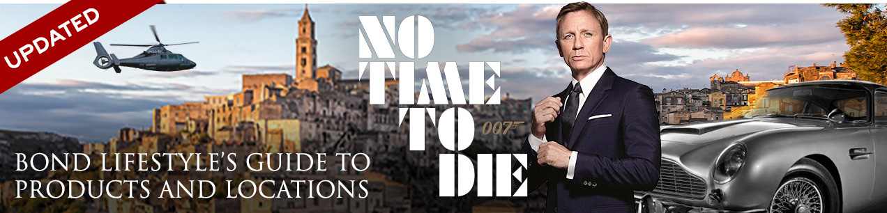 bond 25 No Time To Die guide products brands locations