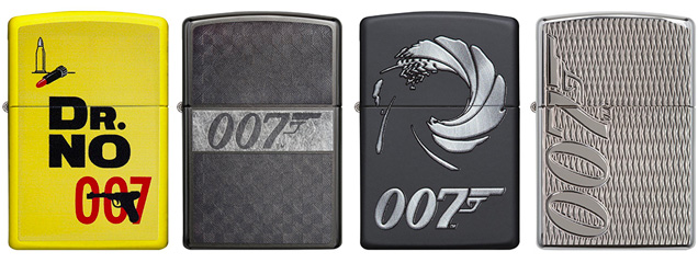 James Bond Zippo Lighters