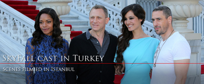 SkyFall cast and crew in Istanbul, Turkey SkyFall cast and crew in Istanbul, Turkey
