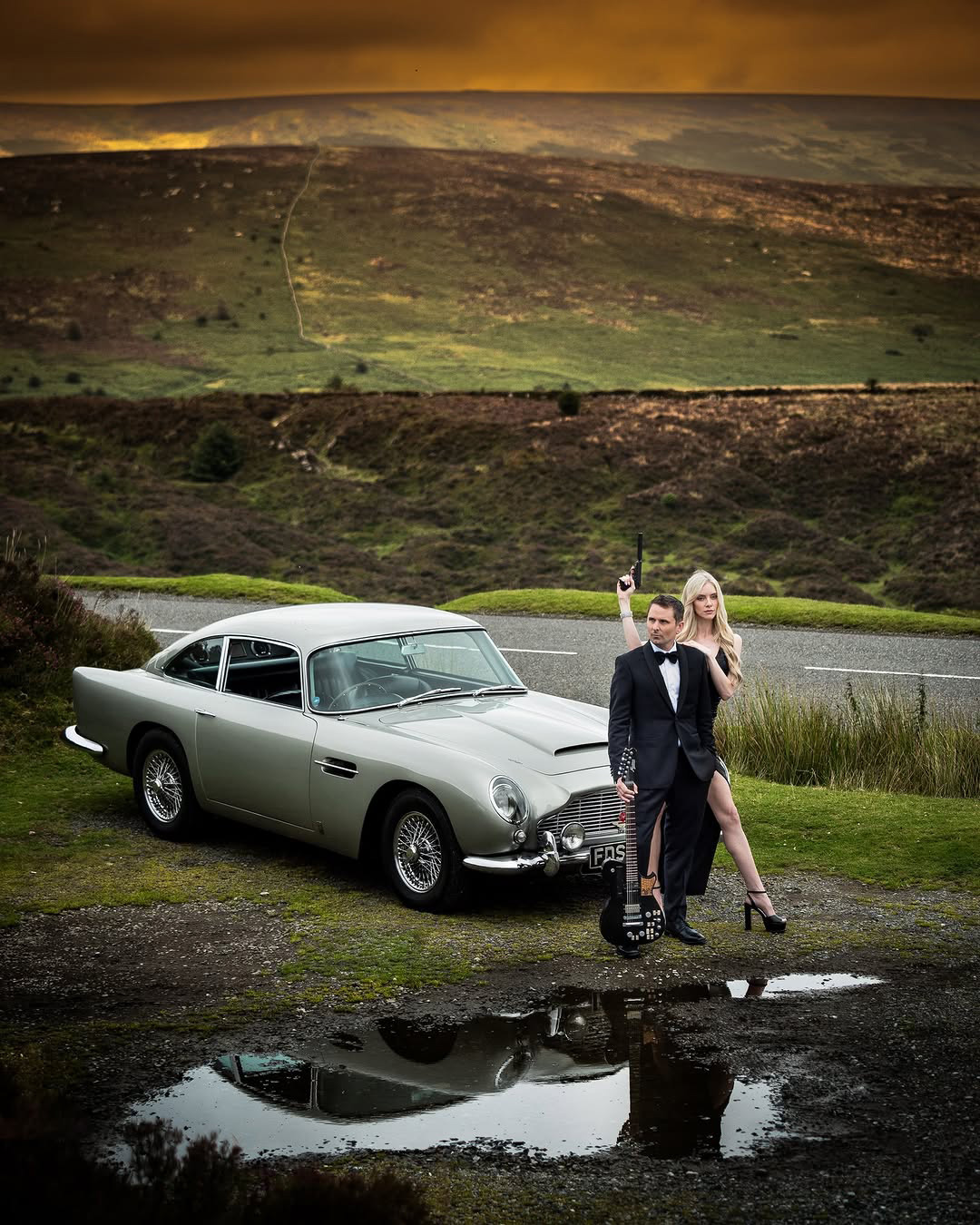 Aston Martin DB5 Featured in Bond-inspired campaign with Matthew Bellamy