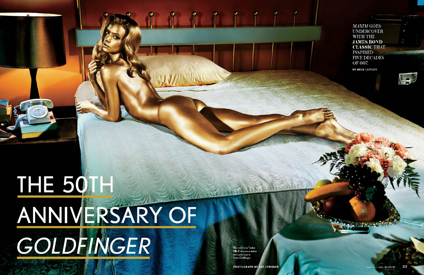 Elle Evans as Golden Girl in Maxime Magazine 2014