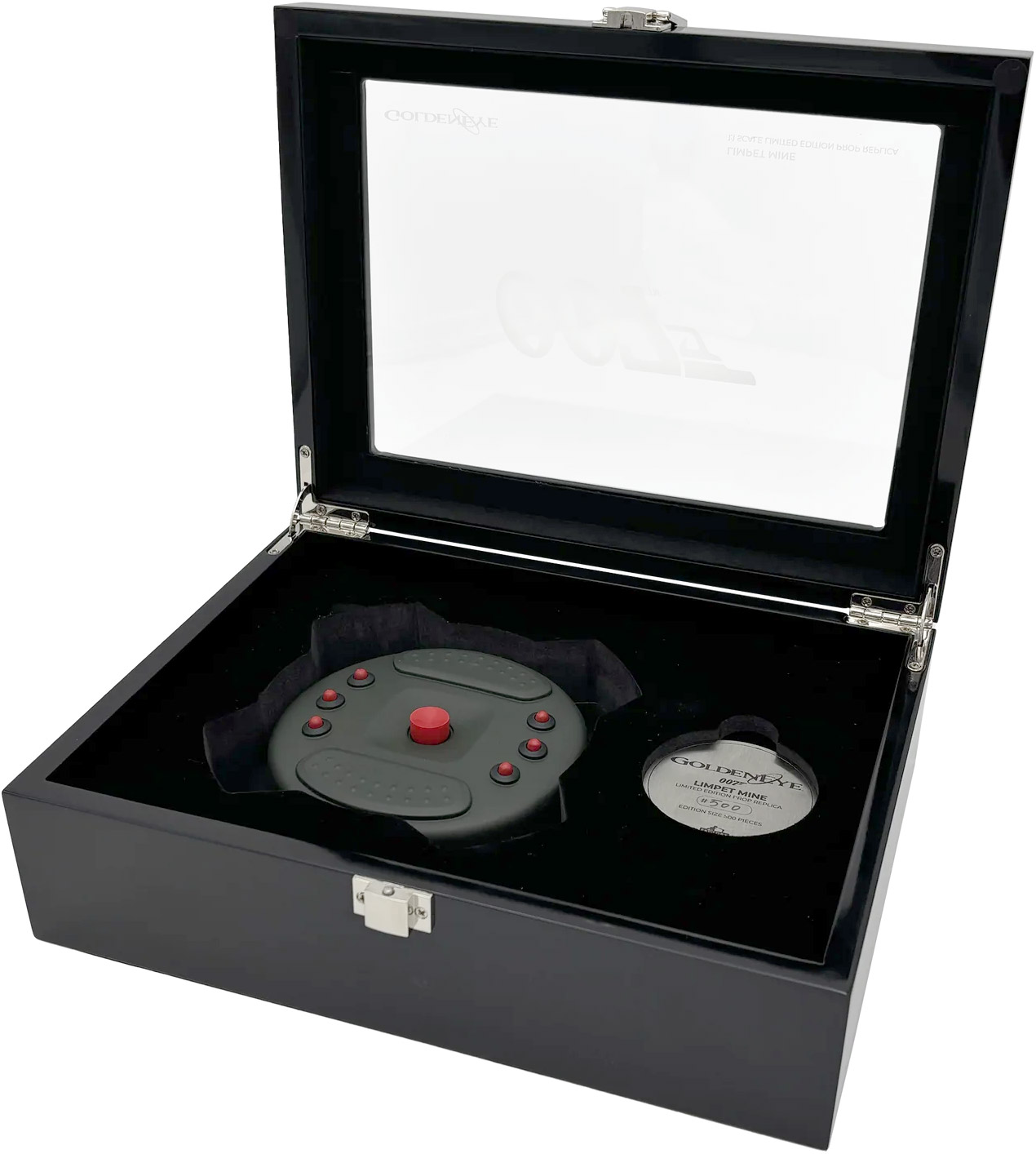 2026 Factory Entertainment prop replica of the James Bond Magnetic Limpet Mine GoldenEye box