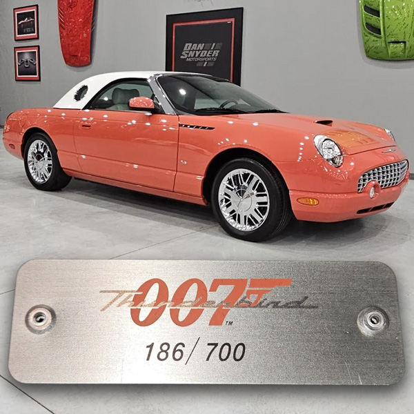215-Mile 2003 Ford Thunderbird 007 Edition 007 on Bring a Trailer
