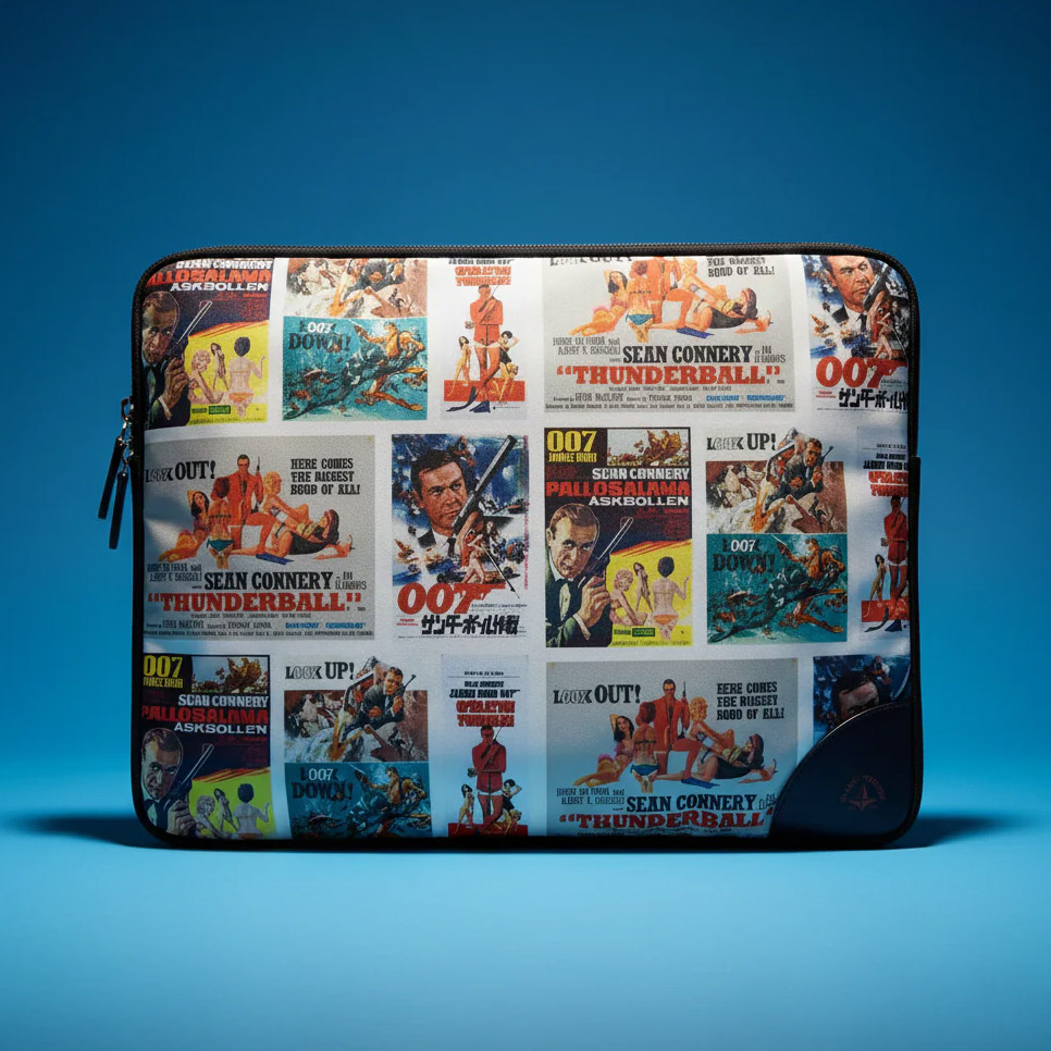 New Thunderball Packing Cubes by Globe-Trotter feature classic Robert McGinnis artwork