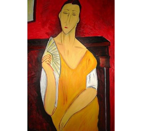 woman with fan modigliani spectre skyfall