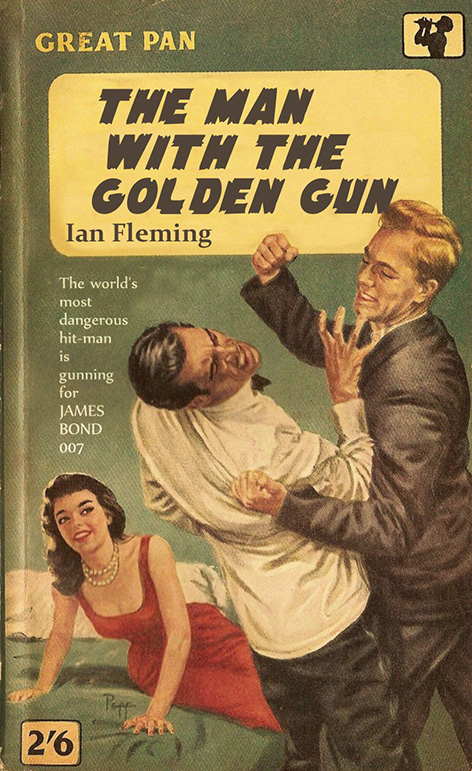 the man with golden gunn book cover ian fleming james bond